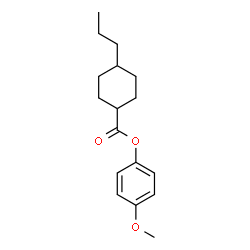 ChemSpider 2D Image | 4-Methoxyphenyl 4-propylcyclohexanecarboxylate | C17H24O3