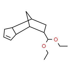 ChemSpider 2D Image | 9-(Diethoxymethyl)tricyclo[5.2.1.0~2,6~]dec-3-ene | C15H24O2