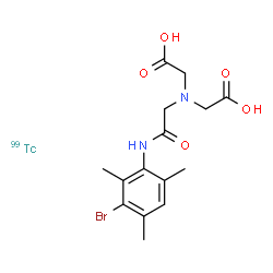 ChemSpider 2D Image | TECHNETIUM TC-99M MEBROFENIN | C15H19BrN2O599Tc