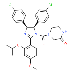 ChemSpider 2D Image | (−)-Nutlin-3 | C30H30Cl2N4O4