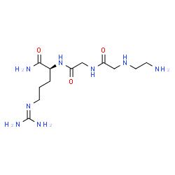ChemSpider 2D Image | N-(2-Aminoethyl)glycylglycyl-N~5~-(diaminomethylene)-L-ornithinamide | C12H26N8O3