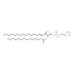 ChemSpider 2D Image | N-myristoylsphingosine-1-phosphocholine | C37H75N2O6P