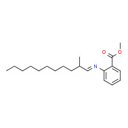 ChemSpider 2D Image | Methyl 2-((2-methylundecylidene)amino)benzoate | C20H31NO2