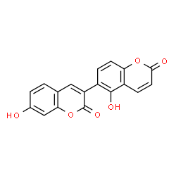 ChemSpider 2D Image | 5',7-Dihydroxy-2H,2'H-3,6'-bichromene-2,2'-dione | C18H10O6
