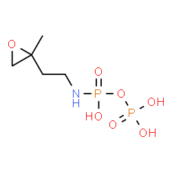 ChemSpider 2D Image | [2-(2-Methyl-2-oxiranyl)ethyl]amidodiphosphoric acid | C5H13NO7P2