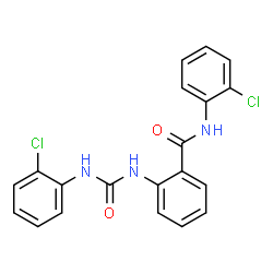 ChemSpider 2D Image | N-(2-Chlorophenyl)-2-{[(2-chlorophenyl)carbamoyl]amino}benzamide | C20H15Cl2N3O2