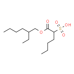 ChemSpider 2D Image | 1-[(2-Ethylhexyl)oxy]-1-oxo-2-hexanesulfonic acid | C14H28O5S