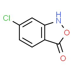 ChemSpider 2D Image | 6-Chloro-2,1-benzoxazol-3(1H)-one | C7H4ClNO2