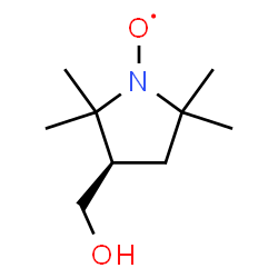 ChemSpider 2D Image | [(3R)-3-(Hydroxymethyl)-2,2,5,5-tetramethyl-1-pyrrolidinyl]oxidanyl | C9H18NO2