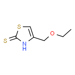ChemSpider 2D Image | 4-(Ethoxymethyl)-1,3-thiazole-2(3H)-thione | C6H9NOS2