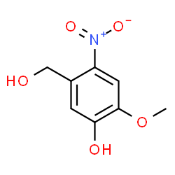 ChemSpider 2D Image | 5-(Hydroxymethyl)-2-methoxy-4-nitrophenol | C8H9NO5