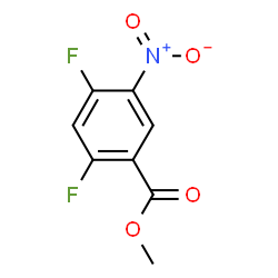 ChemSpider 2D Image | Methyl 2,4-difluoro-5-nitrobenzoate | C8H5F2NO4