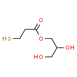 ChemSpider 2D Image | 2,3-Dihydroxypropyl 3-mercaptopropanoate | C6H12O4S
