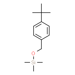 ChemSpider 2D Image | Trimethyl{[4-(2-methyl-2-propanyl)benzyl]oxy}silane | C14H24OSi