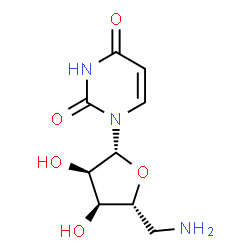 ChemSpider 2D Image | 5'-Amino-5'-deoxyuridine | C9H13N3O5