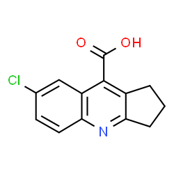 ChemSpider 2D Image | 7-chloro-1H,2H,3H-cyclopenta[b]quinoline-9-carboxylic acid | C13H10ClNO2