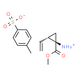 ChemSpider 2D Image | (1R,2S)-1-(Methoxycarbonyl)-2-vinylcyclopropanaminium 4-methylbenzenesulfonate | C14H19NO5S