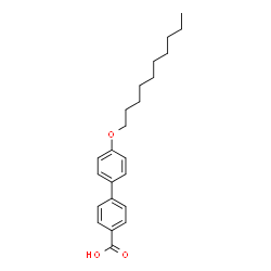 ChemSpider 2D Image | 4'-(Decyloxy)-4-biphenylcarboxylic acid | C23H30O3