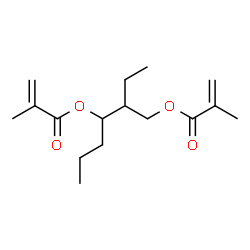 ChemSpider 2D Image | 2-Ethyl-1,3-hexanediol, dimethacrylate | C16H26O4