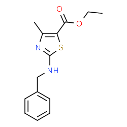 ChemSpider 2D Image | Ethyl 2-(benzylamino)-4-methyl-1,3-thiazole-5-carboxylate | C14H16N2O2S