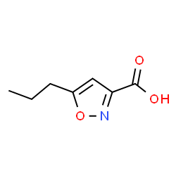 ChemSpider 2D Image | 5-Propyl-3-isoxazolecarboxylic acid | C7H9NO3