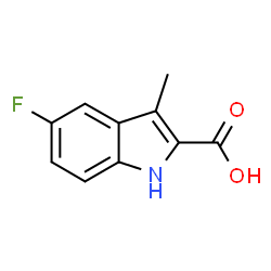 ChemSpider 2D Image | 5-Fluoro-3-methyl-1H-indole-2-carboxylic acid | C10H8FNO2