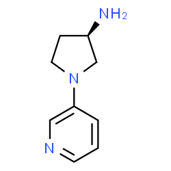 ChemSpider 2D Image | (3R)-1-(3-Pyridinyl)-3-pyrrolidinamine | C9H13N3