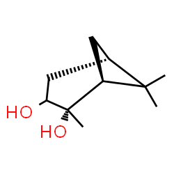 ChemSpider 2D Image | (1S,2S,5S)-2,6,6-Trimethylbicyclo[3.1.1]heptane-2,3-diol | C10H18O2