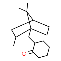 ChemSpider 2D Image | 2-[(2,7,7-Trimethylbicyclo[2.2.1]hept-1-yl)methyl]cyclohexanone | C17H28O