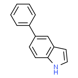 ChemSpider 2D Image | 5-Phenyl-1H-indole | C14H11N