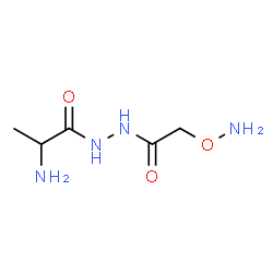 ChemSpider 2D Image | 2-Amino-N'-[(aminooxy)acetyl]propanehydrazide (non-preferred name) | C5H12N4O3