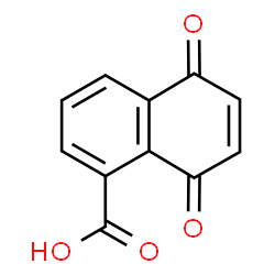 ChemSpider 2D Image | 5,8-Dioxo-5,8-dihydro-1-naphthalenecarboxylic acid | C11H6O4