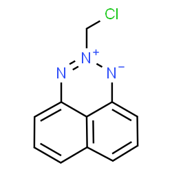 ChemSpider 2D Image | 2-(Chloromethyl)naphtho[1,8-de][1,2,3]triazin-2-ium-1-ide | C11H8ClN3