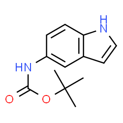 ChemSpider 2D Image | 5-Boc-amino-1H-indole | C13H16N2O2
