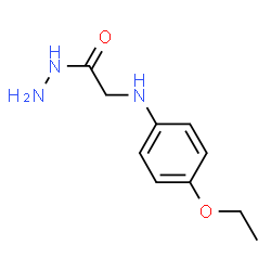 ChemSpider 2D Image | 2-[(4-Ethoxyphenyl)amino]acetohydrazide | C10H15N3O2