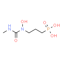 ChemSpider 2D Image | {3-[Hydroxy(methylcarbamoyl)amino]propyl}phosphonic acid | C5H13N2O5P