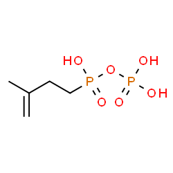ChemSpider 2D Image | 3-methylbut-3-enyl-phosphonooxy-phosphinic acid | C5H12O6P2