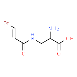 ChemSpider 2D Image | 3-{[(2E)-3-Bromo-2-propenoyl]amino}alanine | C6H9BrN2O3