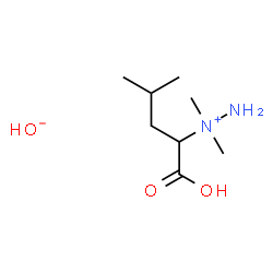 ChemSpider 2D Image | 1-(1-Carboxy-3-methylbutyl)-1,1-dimethylhydrazinium hydroxide | C8H20N2O3