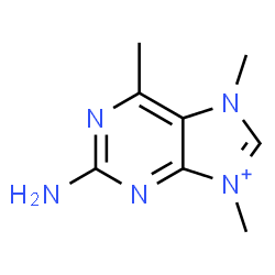 ChemSpider 2D Image | 2-Amino-6,7,9-trimethyl-7H-purin-9-ium | C8H12N5