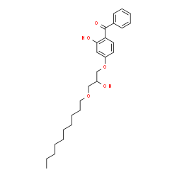 ChemSpider 2D Image | 2-Hydroxy-4-(2-hydroxy-3-decyloxypropoxy)benzophenone | C26H36O5