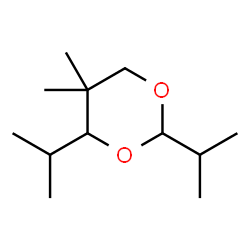 ChemSpider 2D Image | 2,4-diisopropyl-5,5-dimethyl-1,3-dioxane | C12H24O2