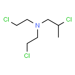 ChemSpider 2D Image | NOVEMBICHIN FREE BASE | C7H14Cl3N