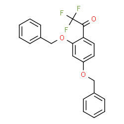 ChemSpider 2D Image | 1-[2,4-Bis(benzyloxy)phenyl]-2,2,2-trifluoroethanone | C22H17F3O3