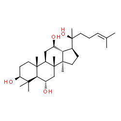 ChemSpider 2D Image | 20S-Protopanaxatriol | C30H52O4