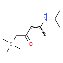 ChemSpider 2D Image | (3E)-4-(Isopropylamino)-1-(trimethylsilyl)-3-penten-2-one | C11H23NOSi
