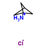 InChI=1/C5H9N.ClH/c6-5-1-4(2-5)3-5;/h4H,1-3,6H2;1H