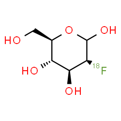 ChemSpider 2D Image | 2-Deoxy-2-(~18~F)fluoro-D-glucopyranose | C6H1118FO5