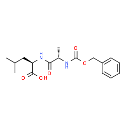 ChemSpider 2D Image | N-[(Benzyloxy)carbonyl]-L-alanyl-D-leucine | C17H24N2O5