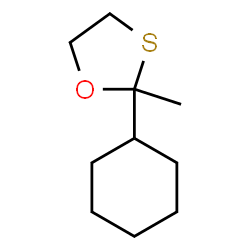 ChemSpider 2D Image | 2-Cyclohexyl-2-methyl-1,3-oxathiolane | C10H18OS